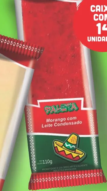 Produto Paleta Morango com Leite Condensado da Sorvetes Floripa