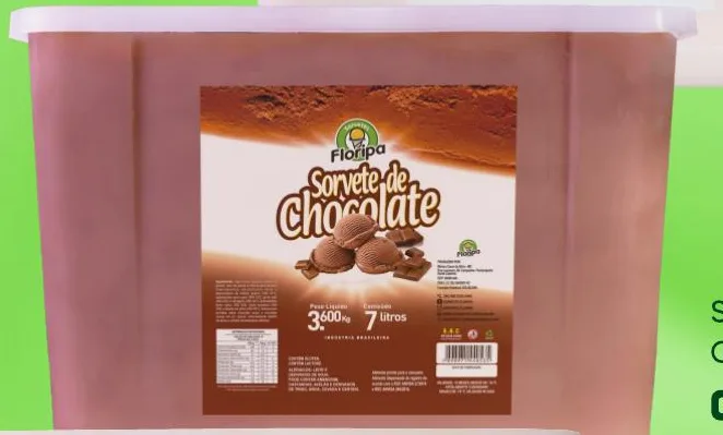 Produto Balde Sorvete de Chocolate da Sorvetes Floripa