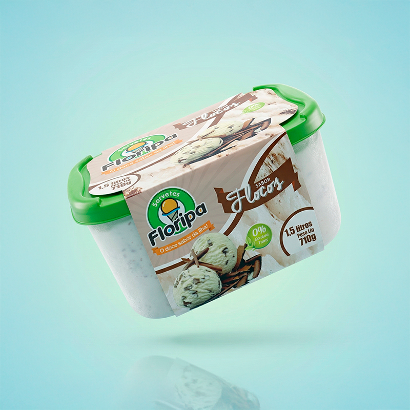 Produto Flocos da Sorvetes Floripa
