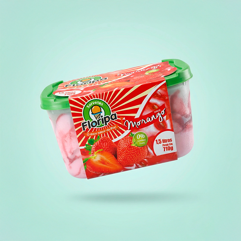 Produto Morango da Sorvetes Floripa