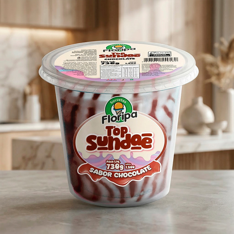 Produto Top Sundae Chocolate da Sorvetes Floripa