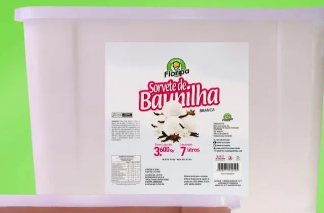 Produto Balde Sorvete de Baunilha Branca da Sorvetes Floripa