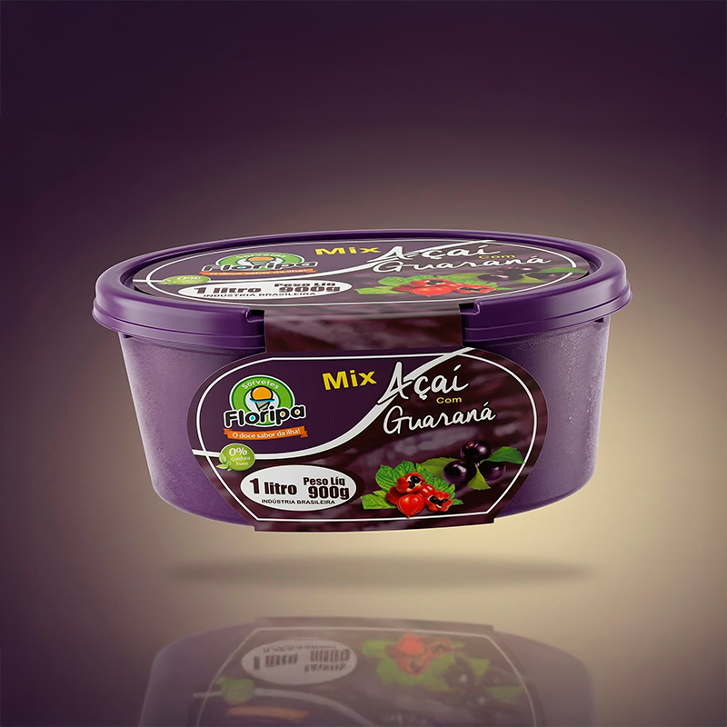 Produto Açaí Mix Guaraná 1 L da Sorvetes Floripa