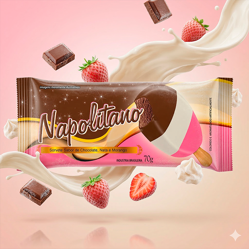 Produto Napolitano da Sorvetes Floripa