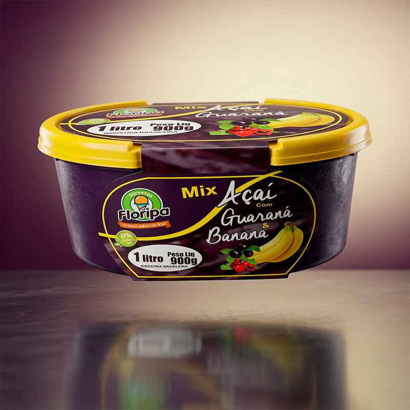 Produto Açaí Mix Banana 1 L da Sorvetes Floripa