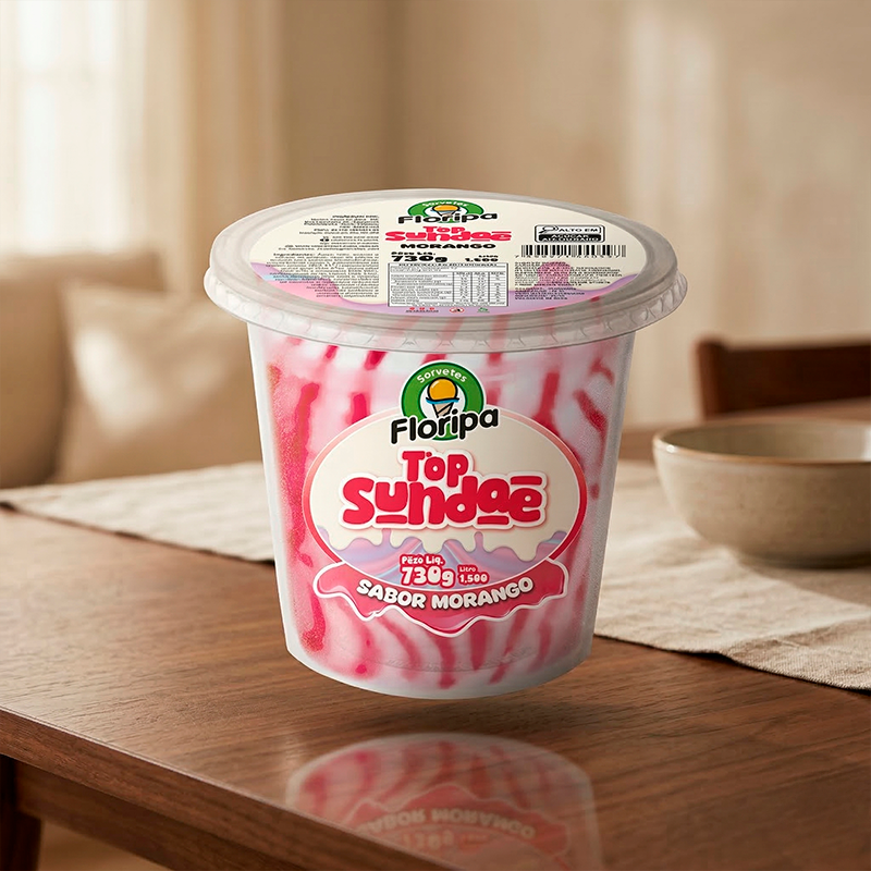 Produto Top Sundae Morango da Sorvetes Floripa
