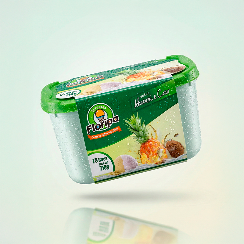 Produto Abacaxi e Coco da Sorvetes Floripa