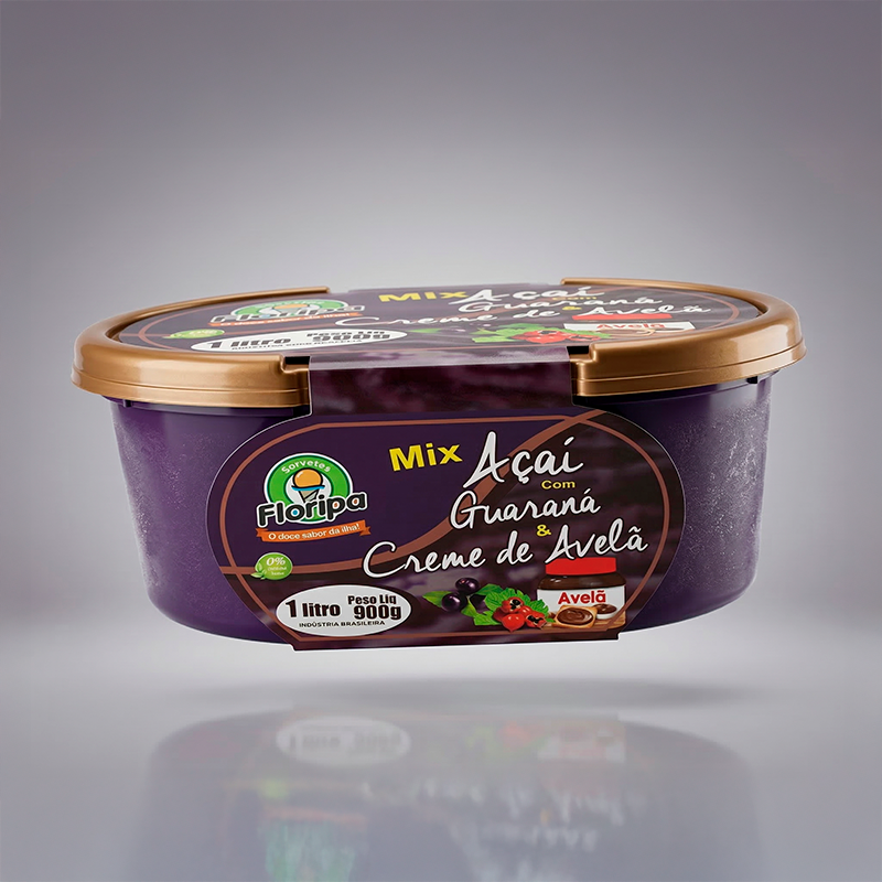Produto Açaí Mix Avelã 1 L da Sorvetes Floripa
