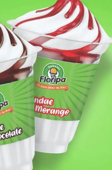 Produto Sundae Morango da Sorvetes Floripa